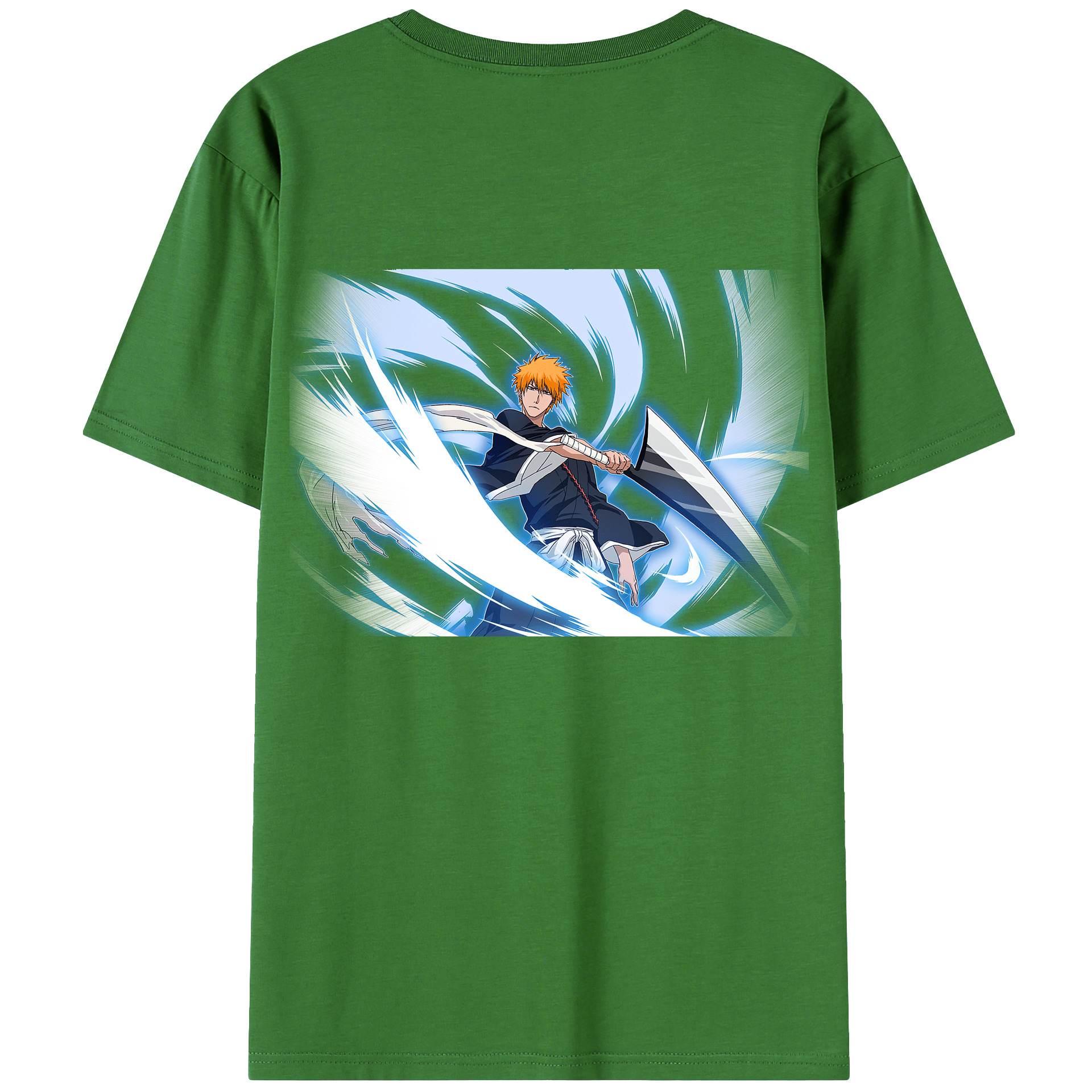 （画像用） ブリーチ 黒崎一護（くろさき いちご）BLEACH Kurosaki Ichigo レディース半袖Tシャツ(バックプリント)